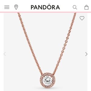 Round Sparkle Halo Necklace